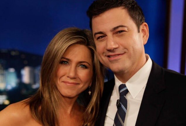 Jimmy Kimmel playing matchmaker for Jennifer Aniston