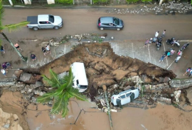 Dozens killed as deadly storms hit Brazilian coast