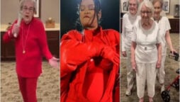 Old women dance to Rihanna’s Super Bowl Halftime performance