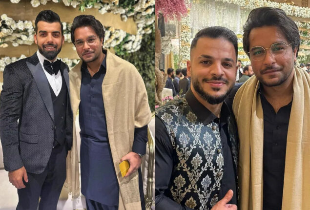 Asim Azhar attends the reception of Shadab Khan