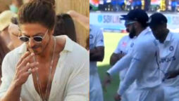 Shah Rukh Khan reacts to Virat and Jadeja dance steps