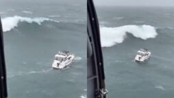 Viral Video: Titanic waves flip the boat like a toy