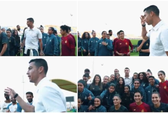 Ronaldo met women’s team of Al Nassr, wished them success