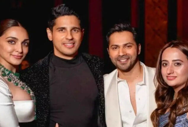 Sidharth Malhotra-Kiara Advani and Varun Dhawan-Natasha Dalal all in one frame