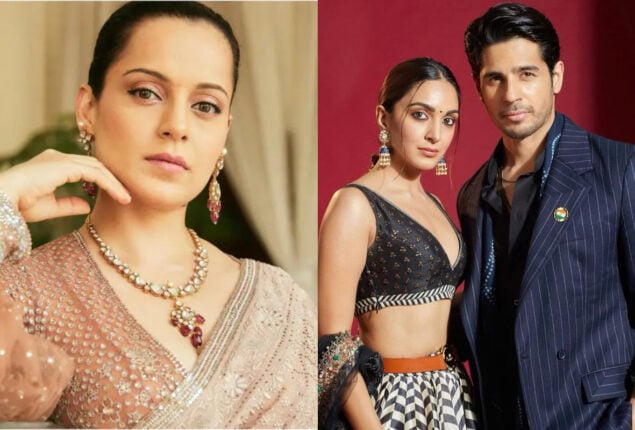 Sidharth & Kiara  are praised by Kangana Ranaut for dating covertly