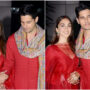 Sidharth Malhotra-Kiara Advani twin in red as they walk out of airport