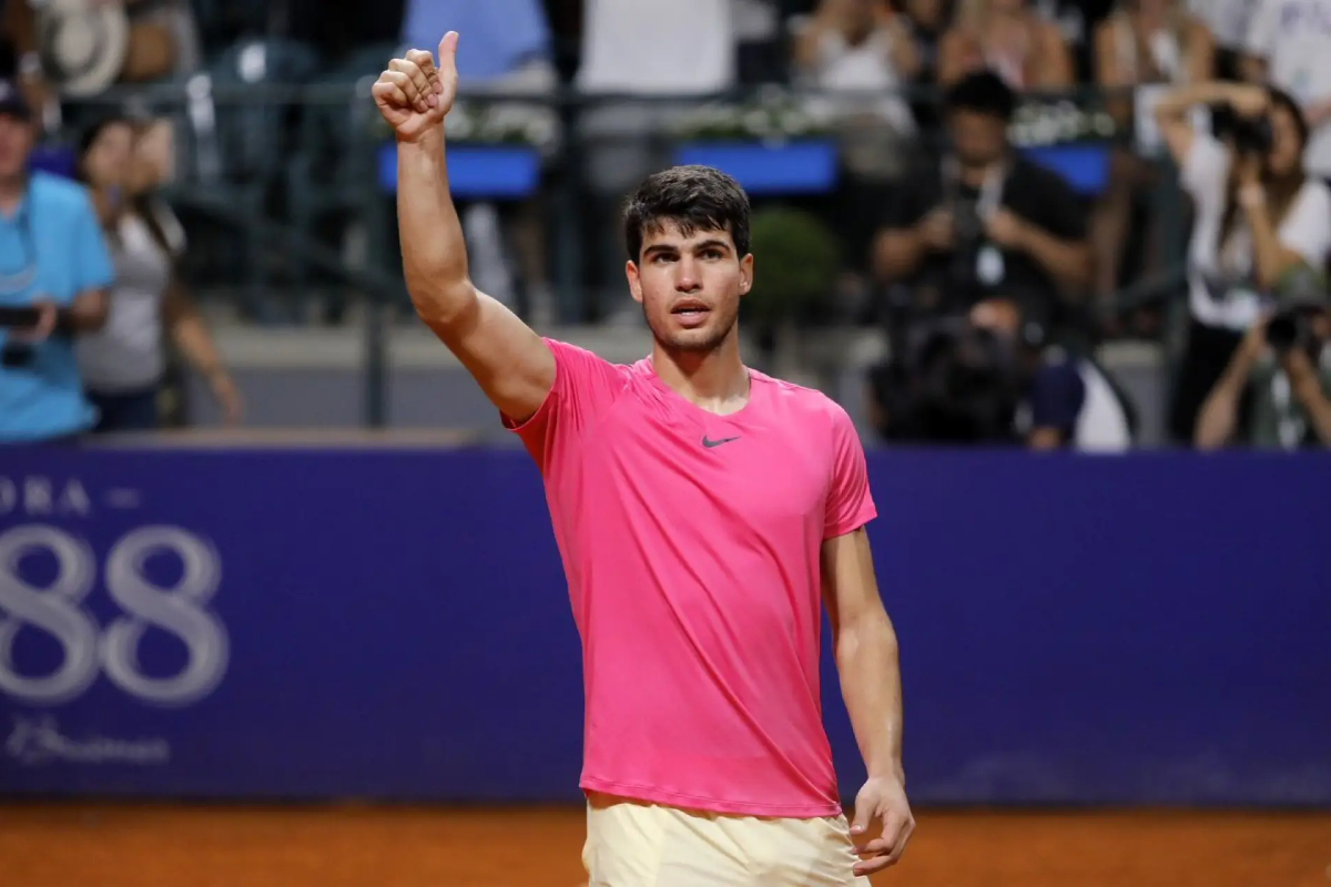 Carlos Alcaraz of Spain seized lead over Brazilian Mateus Alves