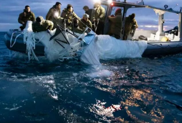 China spy balloon: US Navy has released photographs of debris