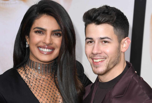 Priyanka blushes as she spends the ‘ideal’ Valentine’s Day evening with Nick 