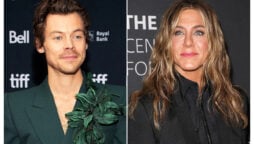 Jennifer Aniston is being pursued by Harry Styles “relentlessly”