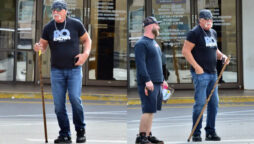 Hulk Hogan was seen walking after bogus claims amid his surgery