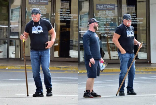 Hulk Hogan was seen walking after bogus claims amid his surgery
