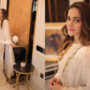 Aiman Khan looks ravishing in white outfit