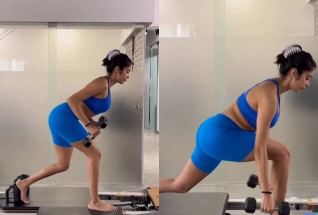 Janhvi Kapoor’s workout video sets the internet on fire