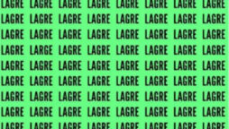 Optical Illusion: Can you find the word ‘large’ in 10 seconds