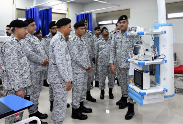 Naval Chief visits inaugurates Hospital at Turbat