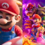 “The Mario Bros” poster shows Jack Black’s Bowser looms over the kingdom of mushrooms