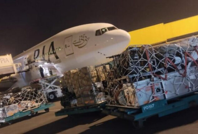 PIA plane carrying humanitarian assistance sent to Turkiye