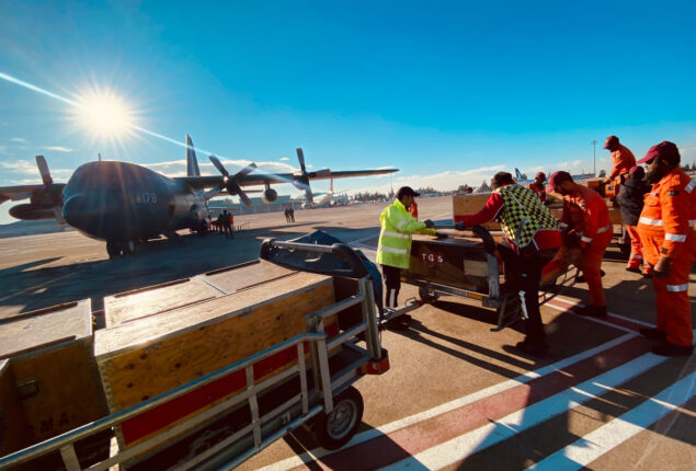 PAF C-130 carrying rescue teams lands in Turkiye