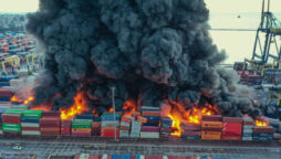 Turkey's Iskenderun Port Is on Fire