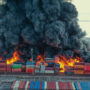 Turkey’s Iskenderun Port Is on Fire Following a Quake