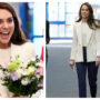 Kate Middleton shows her grace during a surprise visit to Landau Forte in Derby
