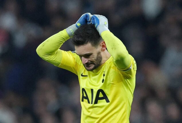 Hugo Lloris sidelined for ‘six to eight weeks’ due to a knee injury