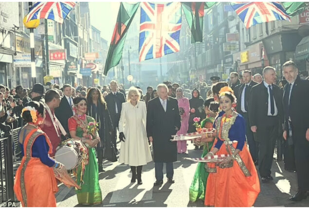 King Charles and Queen Camilla greeted as heroes during their visit to Brick Lane