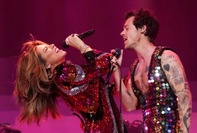 Shania Twain is ready to duet with Harry Styles at the BRITs