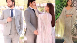 Hiba Bukhari and Arez Ahmed together exude beauty at a wedding