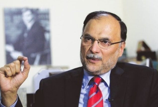 Ahsan Iqbal demands probe in Pervaiz Elahi’s alleged audio leak