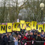 King Charles spotted ‘waving’ at Milton Keynes protesters