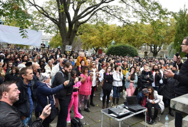 Rally in Liverpool gathers hundreds of attendees