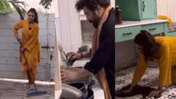 Nida Yasir & Yasir Nawaz’ cleaning house photos go viral on internet