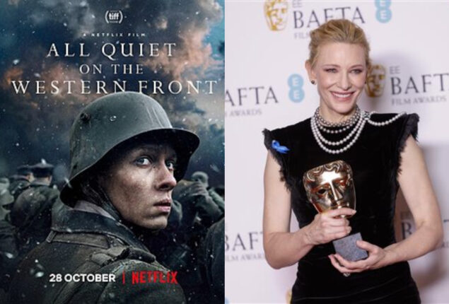 “All Quiet on the Western Front,” win big awards at the BAFTA awards