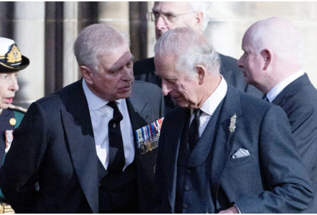 Prince Andrew fears eviction from his £30 million mansion