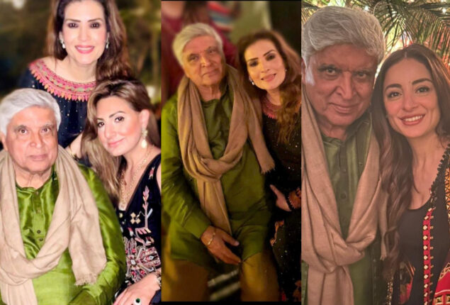 Pakistani artists share pictures with Javed Akhtar from ‘Faiz Festival’