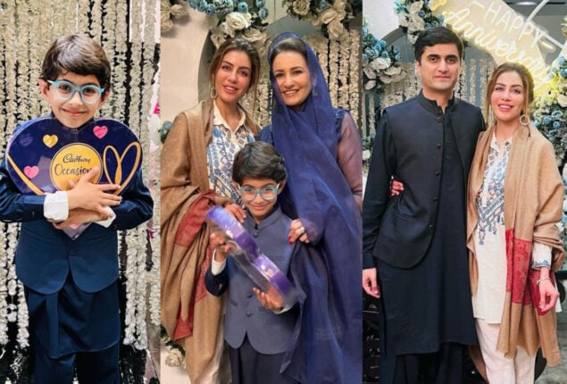 Sadia Faisal celebrates her anniversary with family