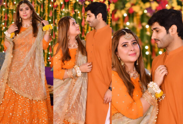 Rabia Anum shares pictures with hubby from brother in law’s mayoun