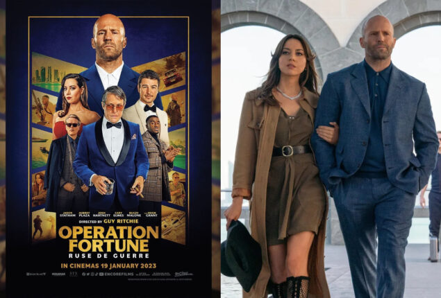 “Operation Fortune” character poster feature Jason Statham and Aubrey Plaza