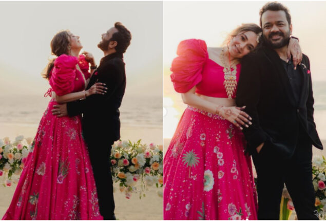 Maanvi Gagroo picture with Kumar Varun from wedding party