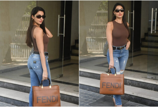 Nora Fatehi looks stunning in a casual outfit