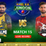 PSL 8 Live Score Update | Peshawar Zalmi vs Lahore Qalandars Live Score | PZ vs LQ  Match 15