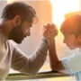 Ajay Devgn and his son face off in an intense arm wrestling battle
