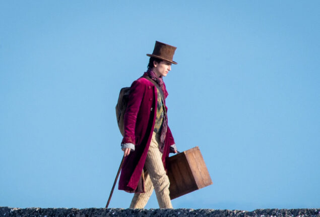 Timothée Chalamet is back at ‘Wonka’ set for prequel shoot