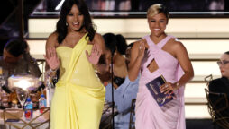 Angela Bassett alludes to Ariana DeBose’s popular BAFTAs song