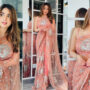 Saboor Aly looks magnificent in breathtaking peach saree
