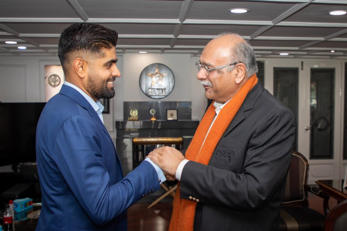 Najam Sethi and Babar Azam
