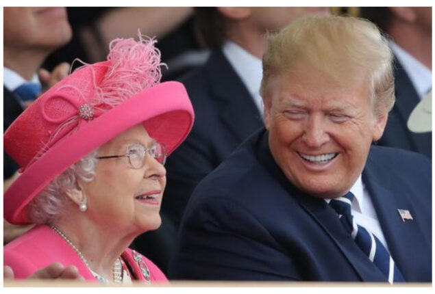 Queen cracks hilarious joke about Donald Trump after awkward moment at Buckingham Palace