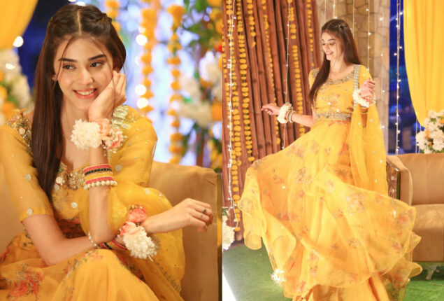 Zainab Shabbir looks captivating in mayoon outfit